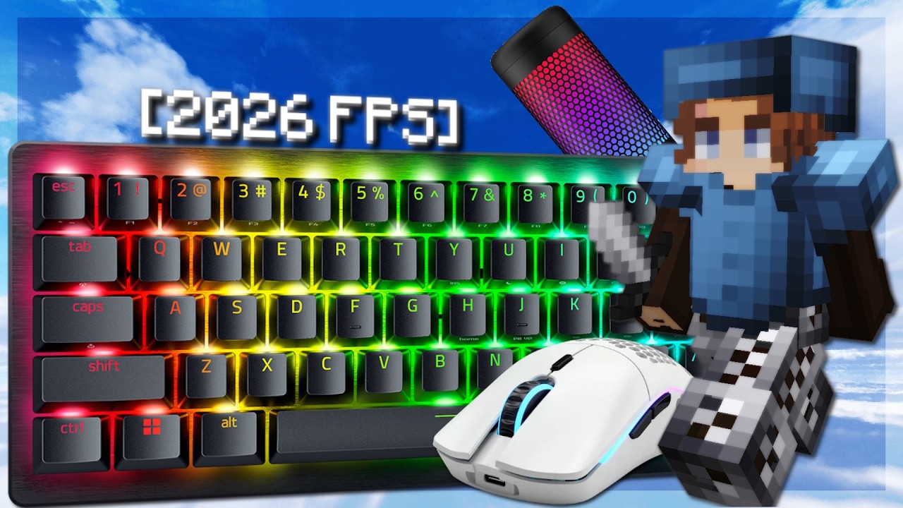 [UNCUT] Keyboard & Mouse Sounds ASMR | Hypixel BedWars