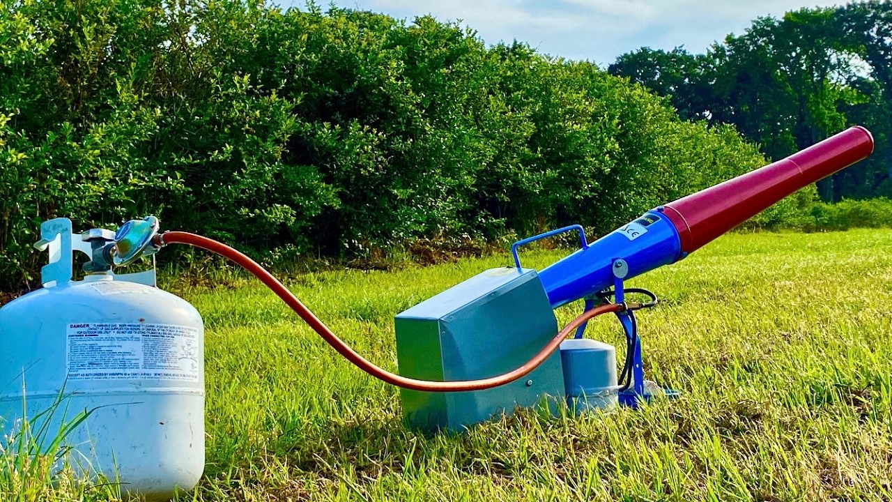 This Propane  Cannon Can Save Your Crops from Birds