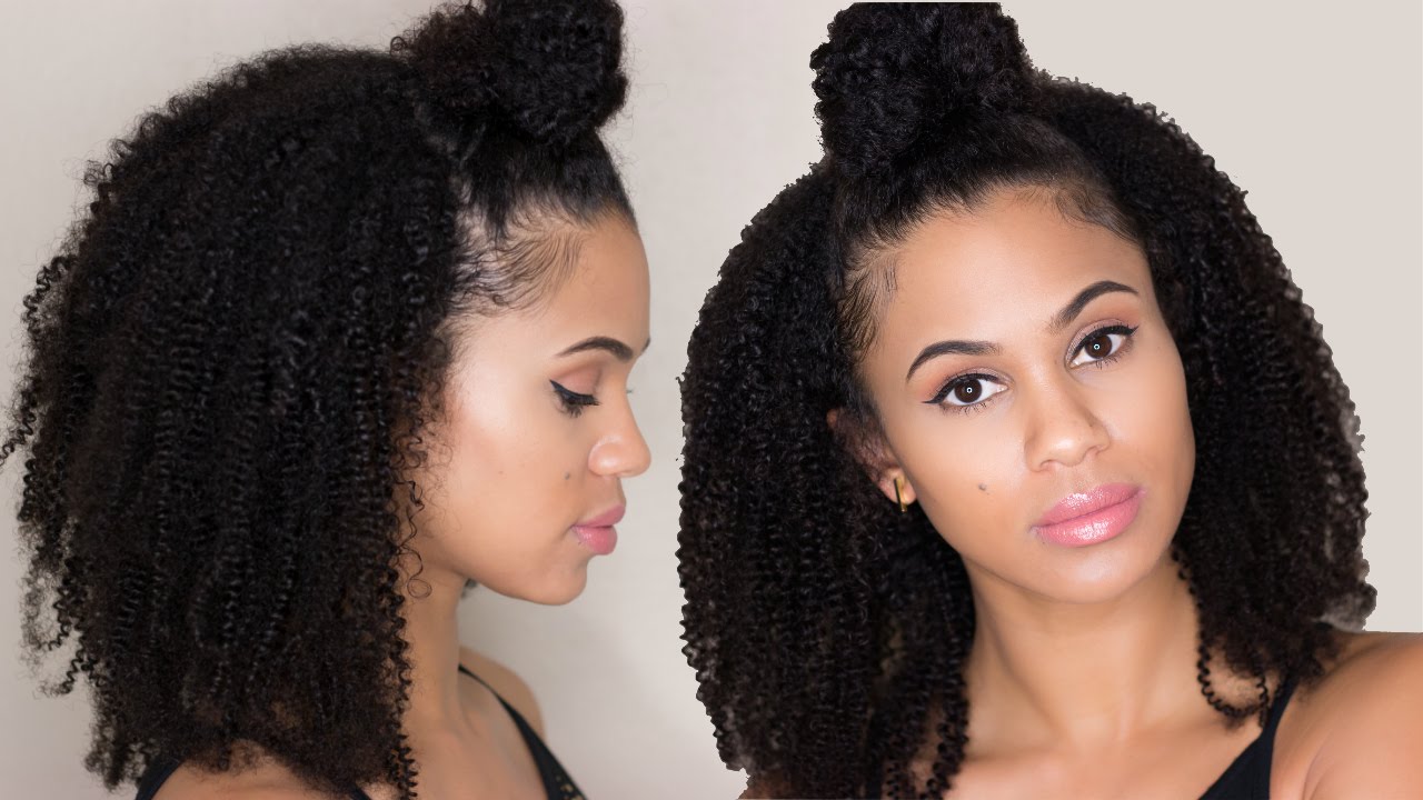 HerGivenHair: The Best Coily Clip Ins for 3c/4a Natural Hair: Co-Wash and Install