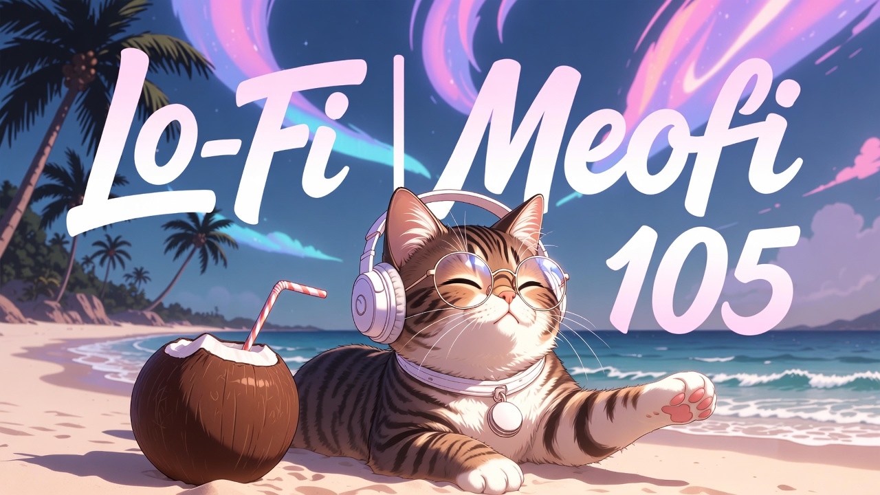 Chill Lo-Fi Beats: Shades Grinning on Sunset Shores | 105