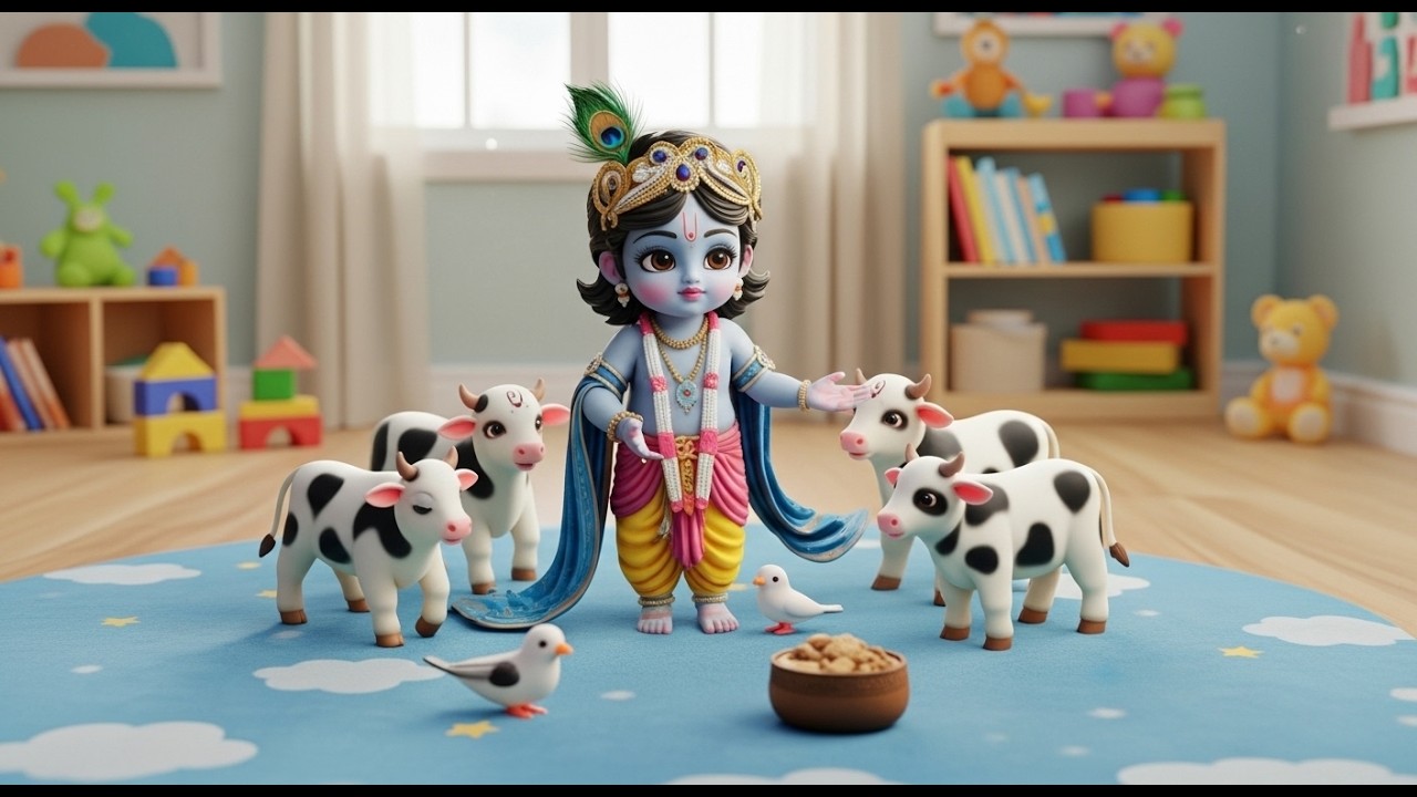 छोटी छोटी गैया छोटे छोटे ग्वाल। Choti Choti Gaiya Chote Chote Gwal। #kanha #krishna #krishnabhajan