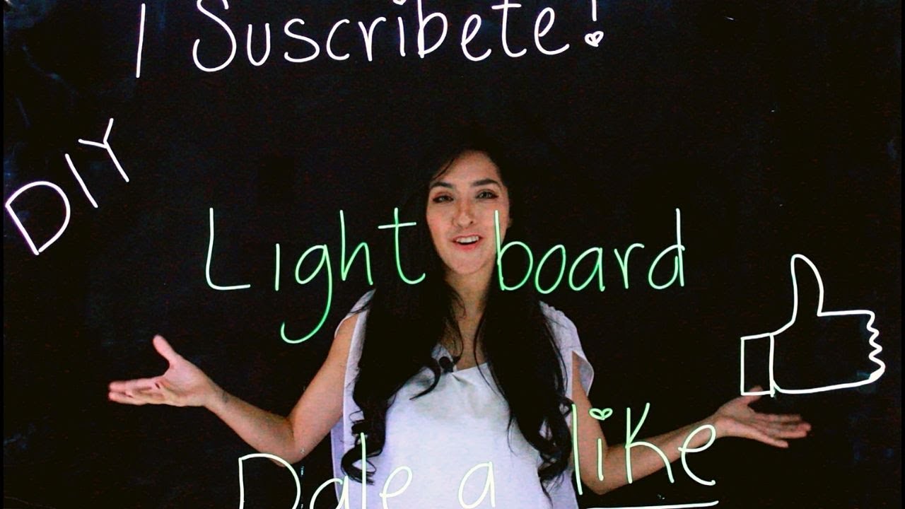 Cómo hacer un pizarrón con luz | Ligthboard DIY | Jessy Bunka Crafts