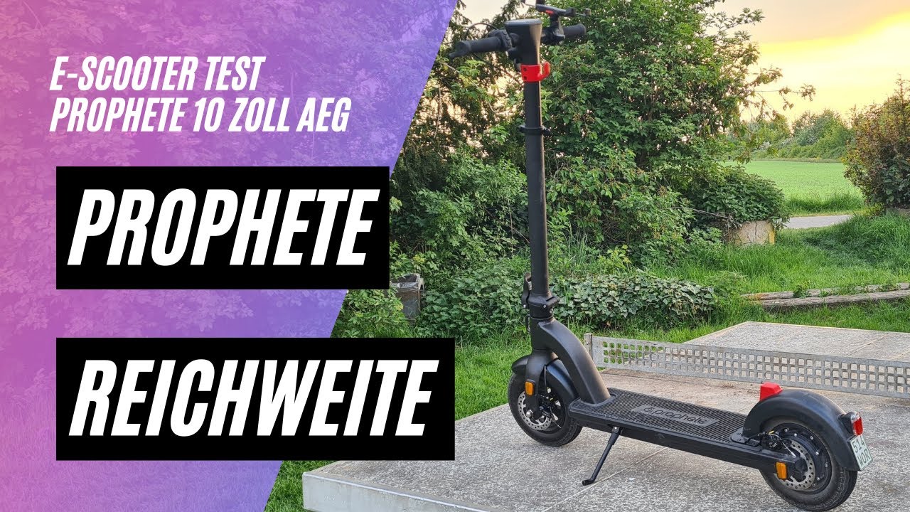 🛴Prophete 10 Zoll AEG 🏆 Reichweitentest (36V; 390W; 10,4AH)