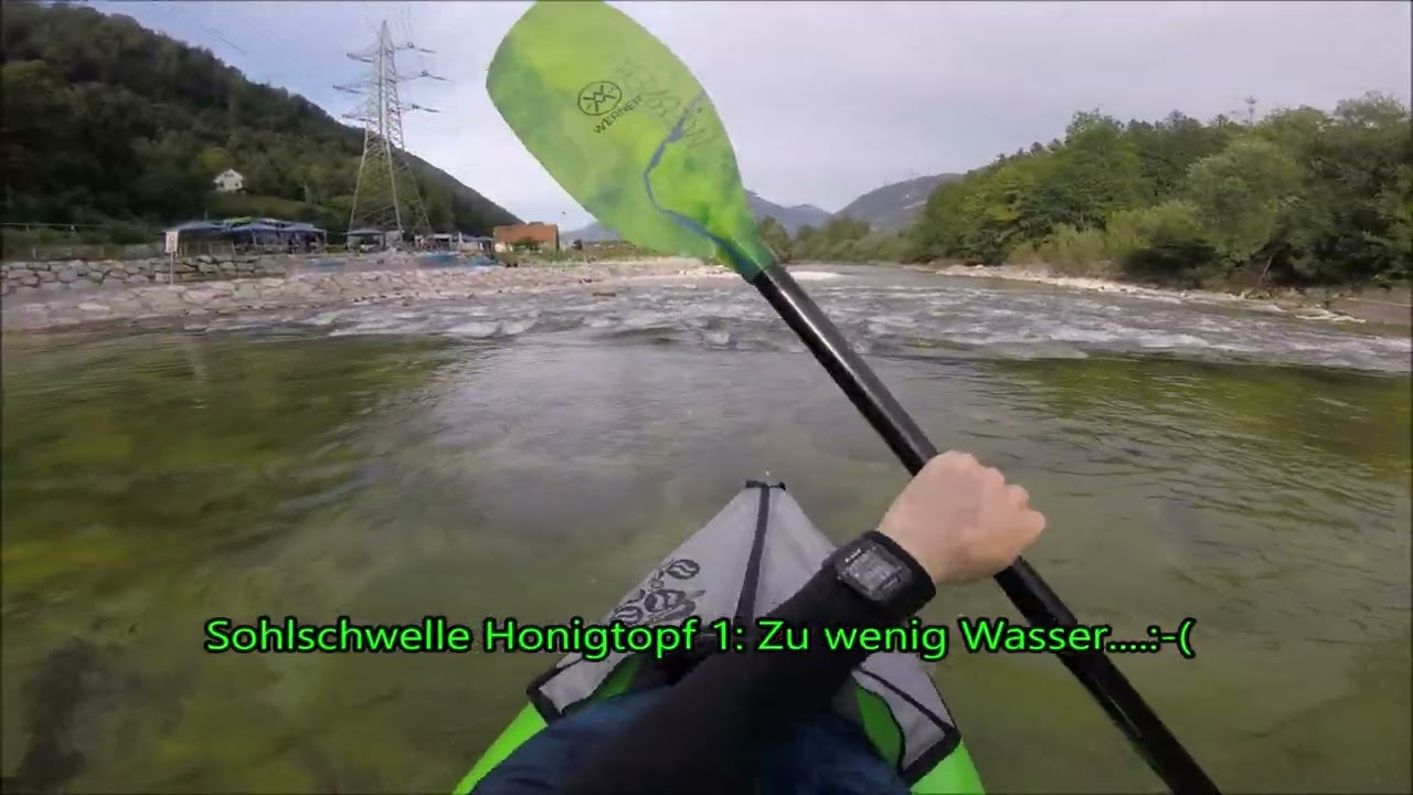 Sohlrampenspaß auf der Traun mit dem Gumotex Twist 1 mit Spritzschutz