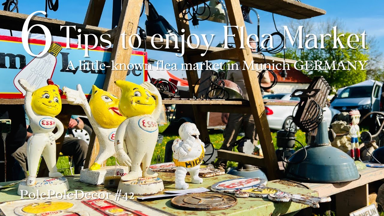 #42.🇩🇪6Tips to enjoy flea markets 10 time more♪ A little-known flea market in the suburbs of Munich