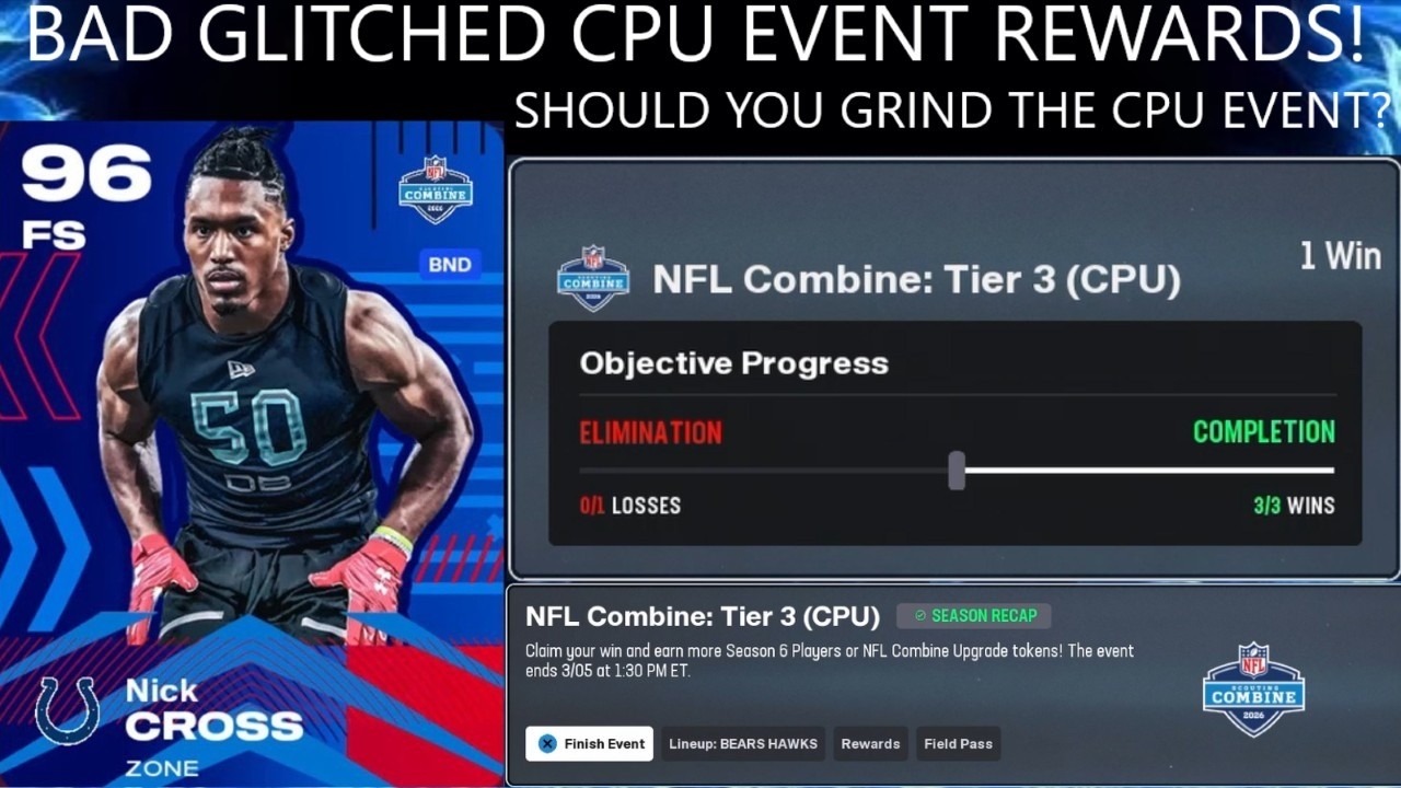 GLITCHED CPU EVENT REWARDS! SHOULD YOU GRIND THE CPU EVENT FOR UNLIMITED UPGRADE TOKENS?