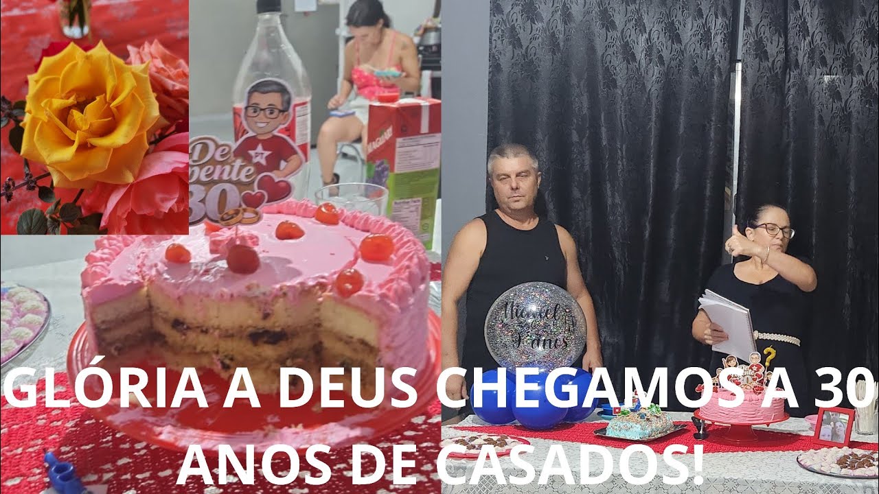 CHEGUEI AOS 30 ANOS DE CASADA ,GLÓRIA AO BOM DEUS. QUE VENHA MAIS 30 ANOS.