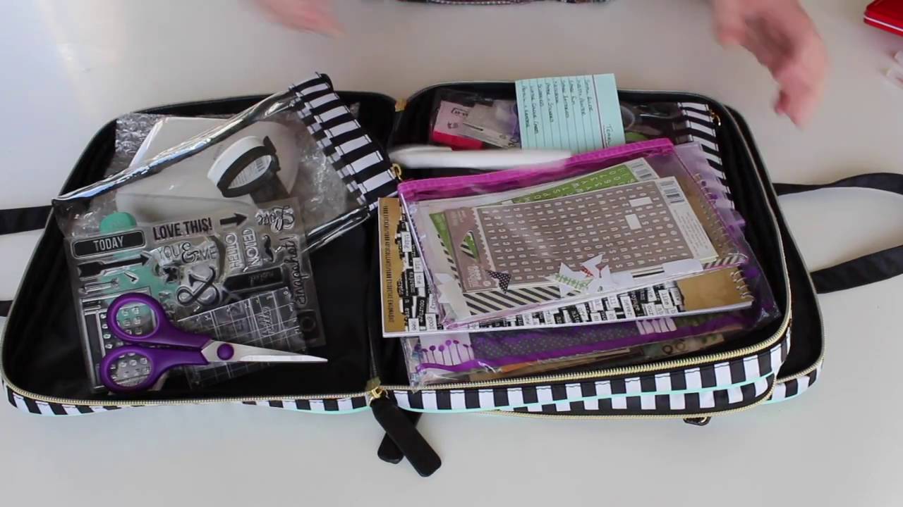 What's in my travel scrapbooking bag? (Traveller's notebook)
