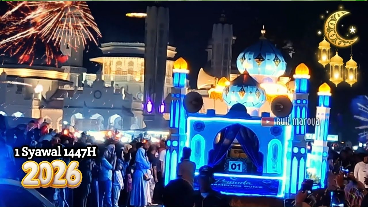 Pawai Takbir Keliling Idul Fitri 2026/1447H di Aceh Paling Meriah Se-Mancanegara