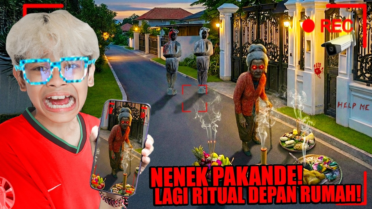 GAWAT!!! TEREKAM CCTV NENEK PAKANDE RITUAL PENYEMBAHAN DI DEPAN RUMAH BOCIL SAMPAI MUNCUL POCONG!