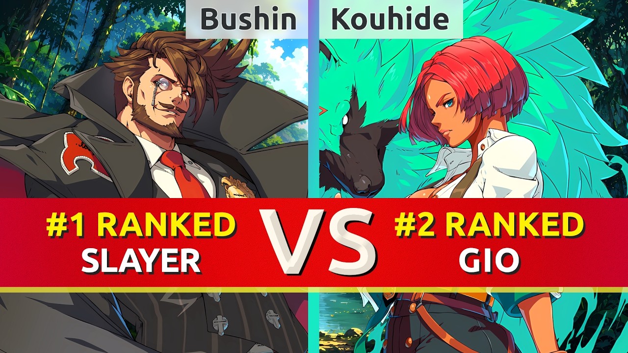GGST ▰ Bushin (#1 Ranked Slayer) vs Kouhide (#2 Ranked Giovanna). High Level Gameplay