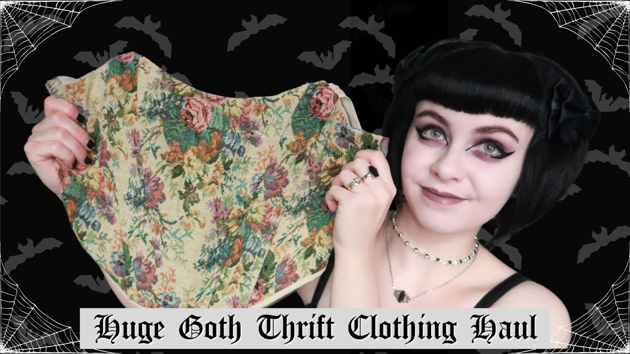 GOTH THRIFT HAUL & TRY ON | Gothic Clothing | Altar'd State, Burlington & Goodwill