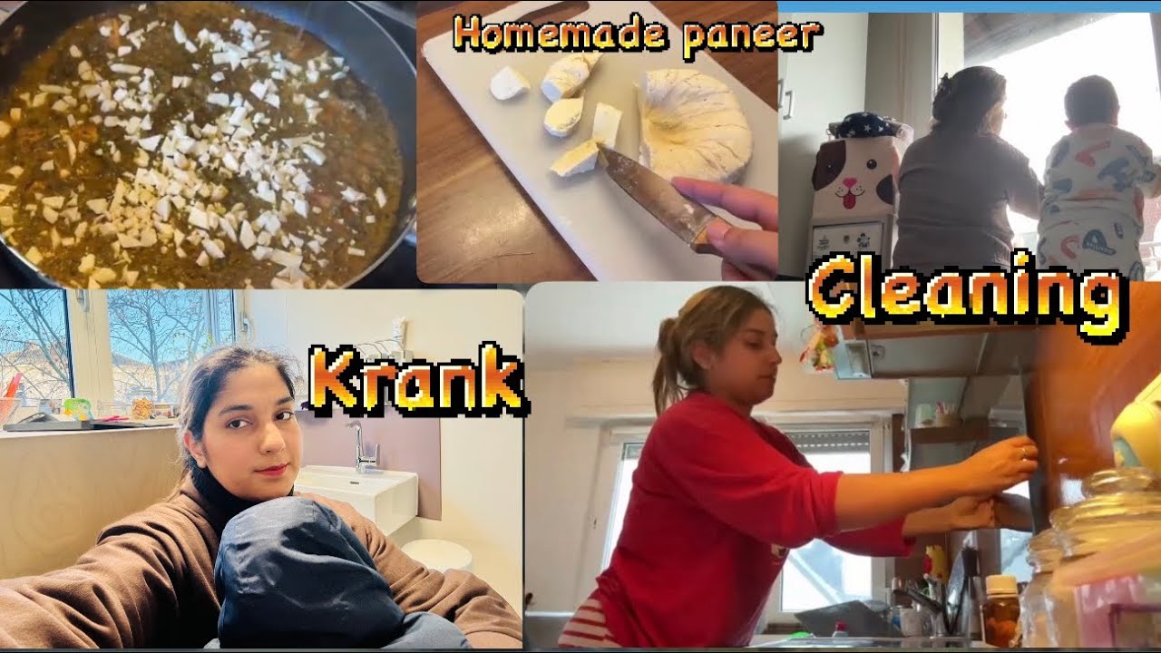 Shahveer ko hua Viral Infection|🥺|How to make homemade paneer?|😍|Itni cleaning kyu?
