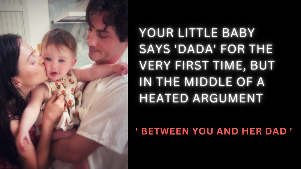 [ASMR] Your little baby says dada for the first time in the middle of an argument.