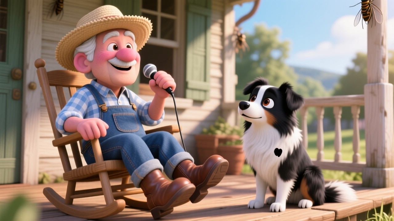 🐶🌾🎶 La Fattoria del Nonno Maurício | Canzone per Bebè | Maggie la Border Collie 🍼