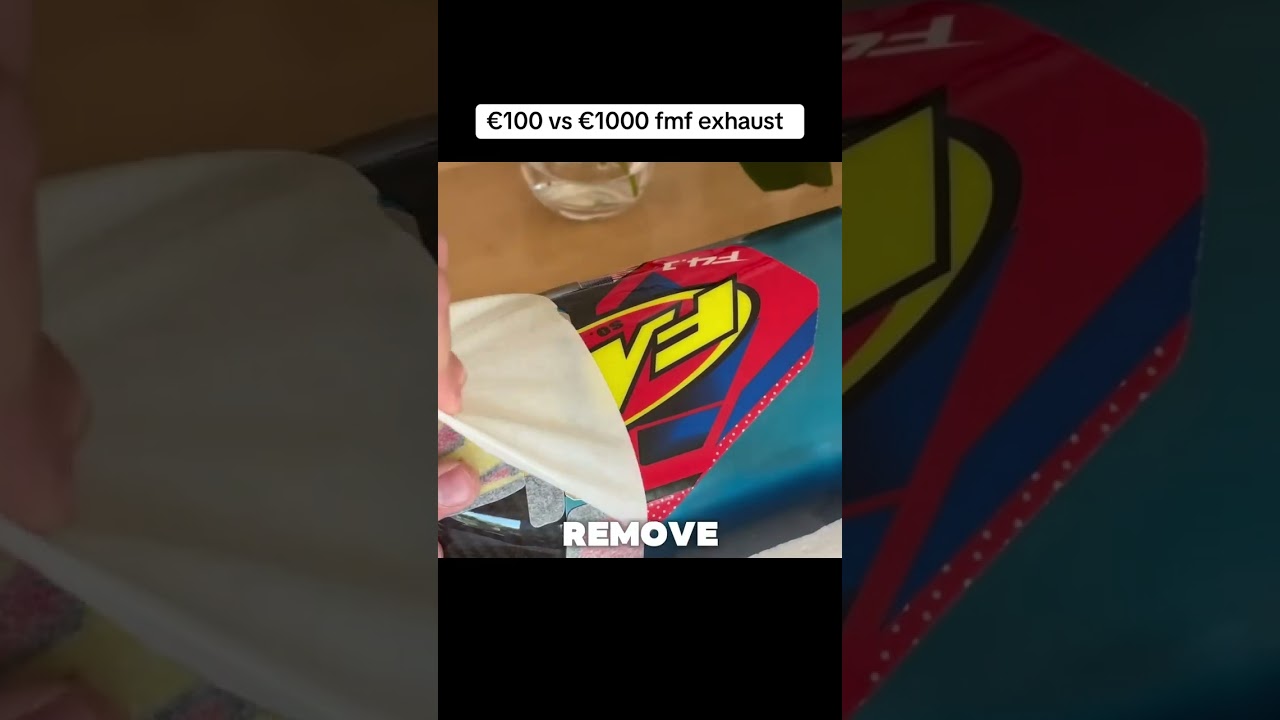 &euro;100 vs &euro;1000 fmf exhaust🔥#viral #fyp #dirtbike #supermoto #test #shorts 