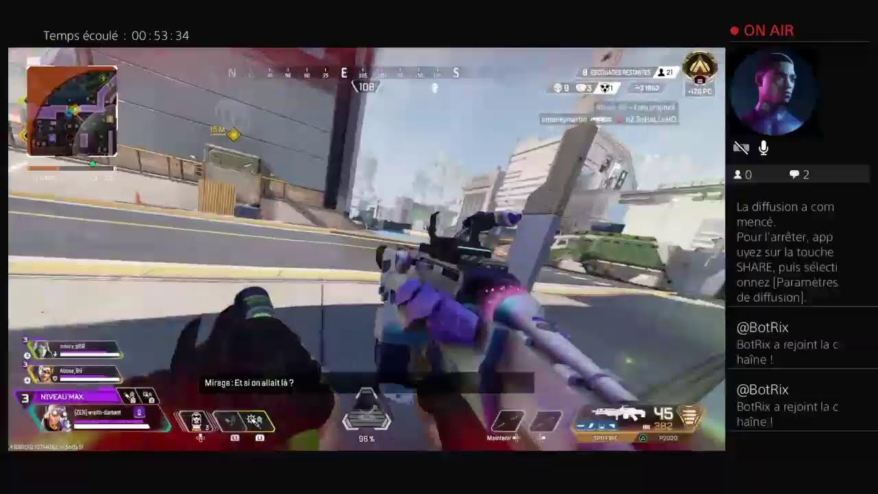 Live apex ranked et go 100 abonné