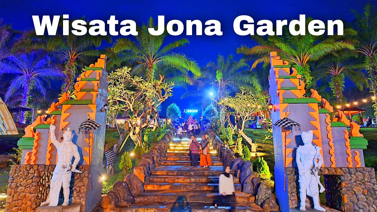 Indahnya Wisata Jona Garden Binjai di Malam Hari | Binjai Nuansa Bali