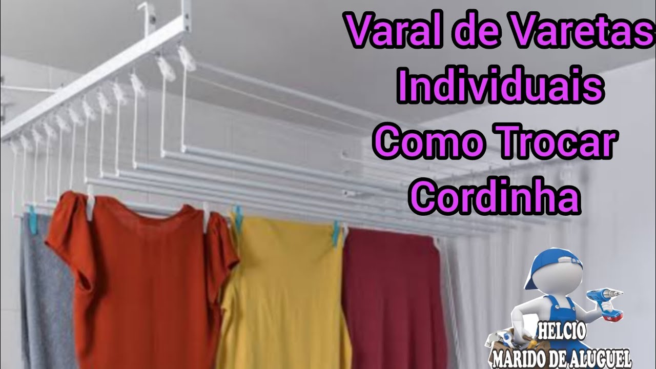 Como Trocar Cordinha Varal de Varetas Individuais 2