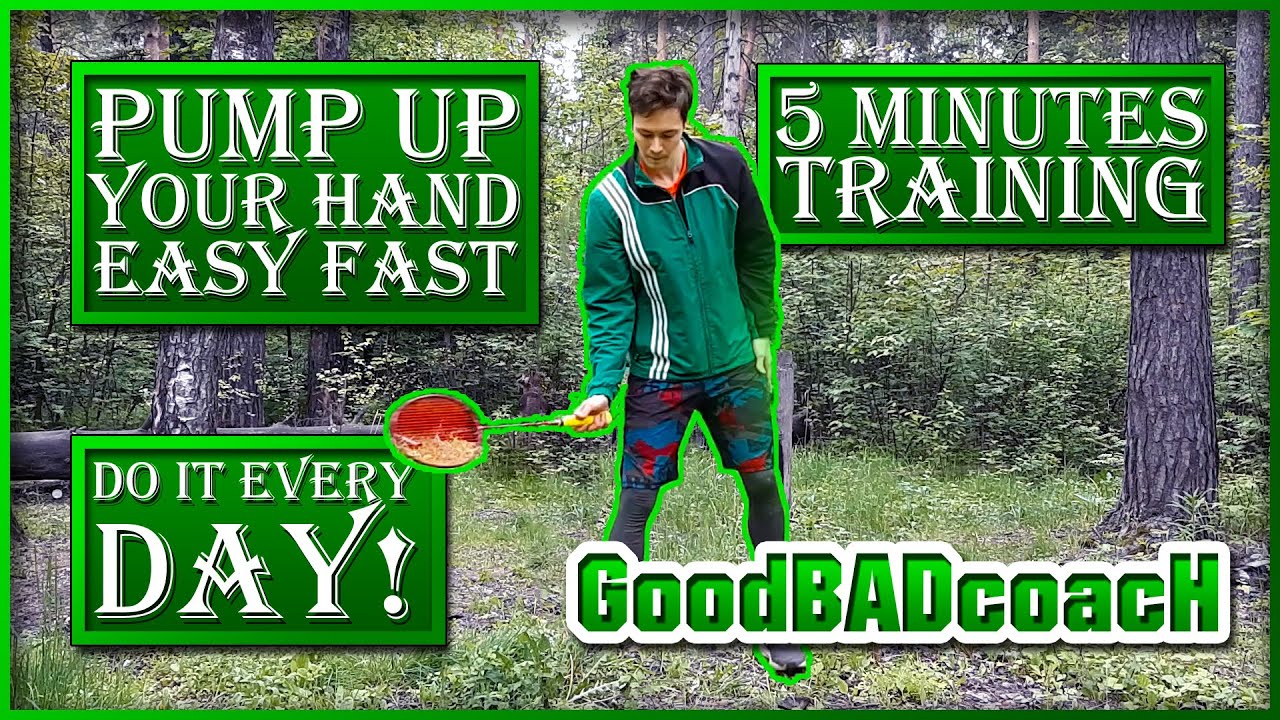 TRAINING || Кисть за 5 МИНУТ и бей СИЛЬНЕЕ и БЫСТРЕЕ в БАДМИНТОНЕ! Полноценная тренировка с ракеткой