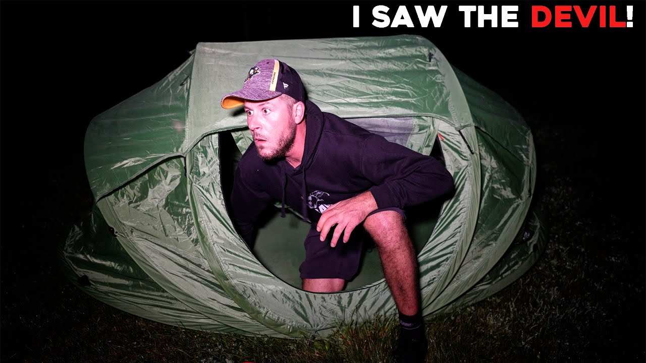 (VERY SCARY) I Saw THE DEVIL at the HAUNTED DEVILS GRAVEYARD while Camping Alone