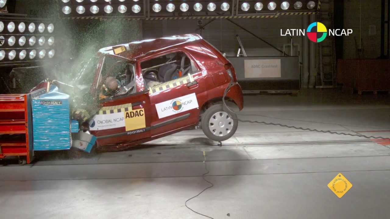 Suzuki Alto K10 2013 Crash Test Latin NCAP - NO Airbags