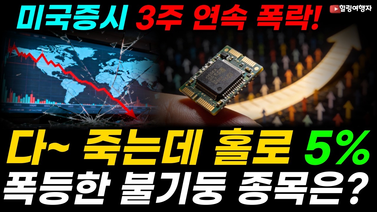 미국증시 3주 연속 폭락! 개미들 멘탈 부숴버린 지표, 월가가 공포에 떠는 최악의 시나리오가 온다! 그러나, 다~ 죽는데 홀로 5% 폭등한 불기둥 산업은?