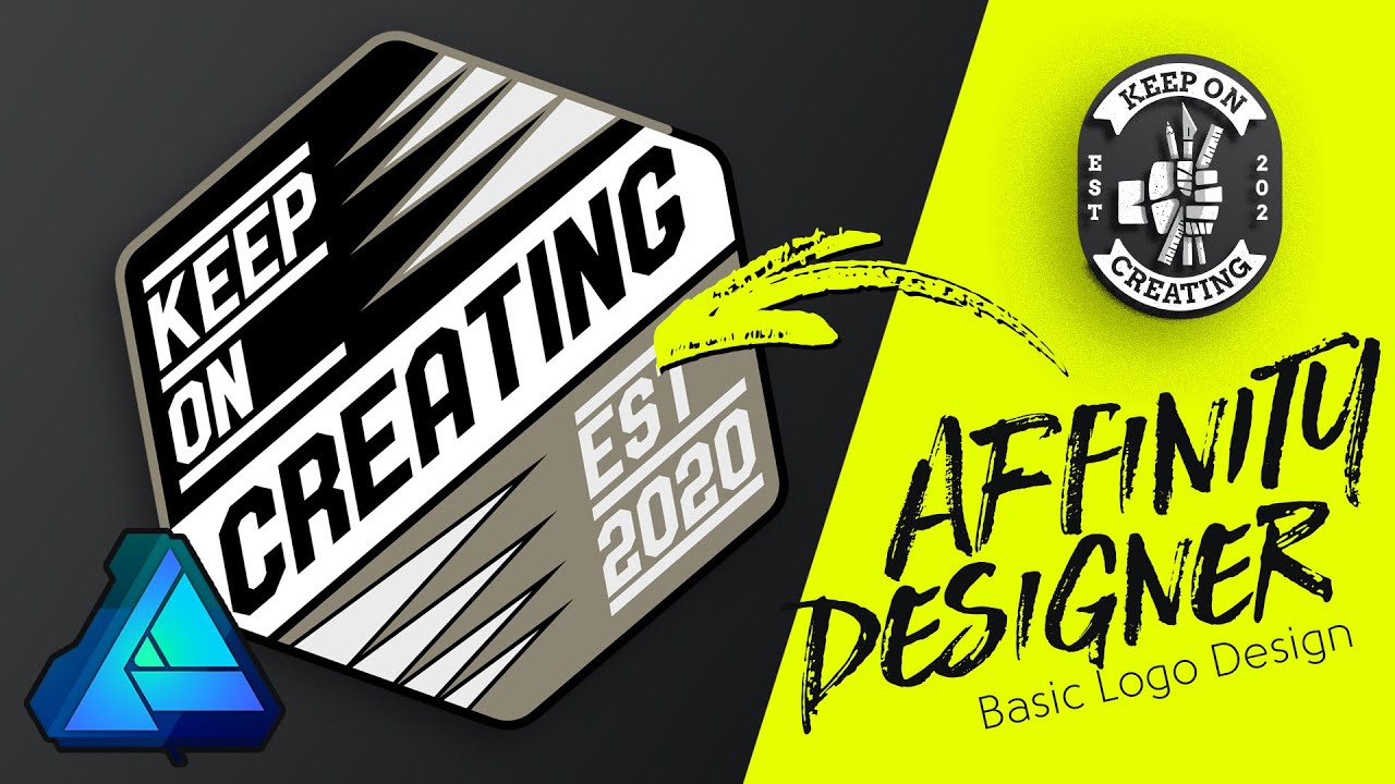Affinity Designer Tutorial - Basic Logo Design Tutorial