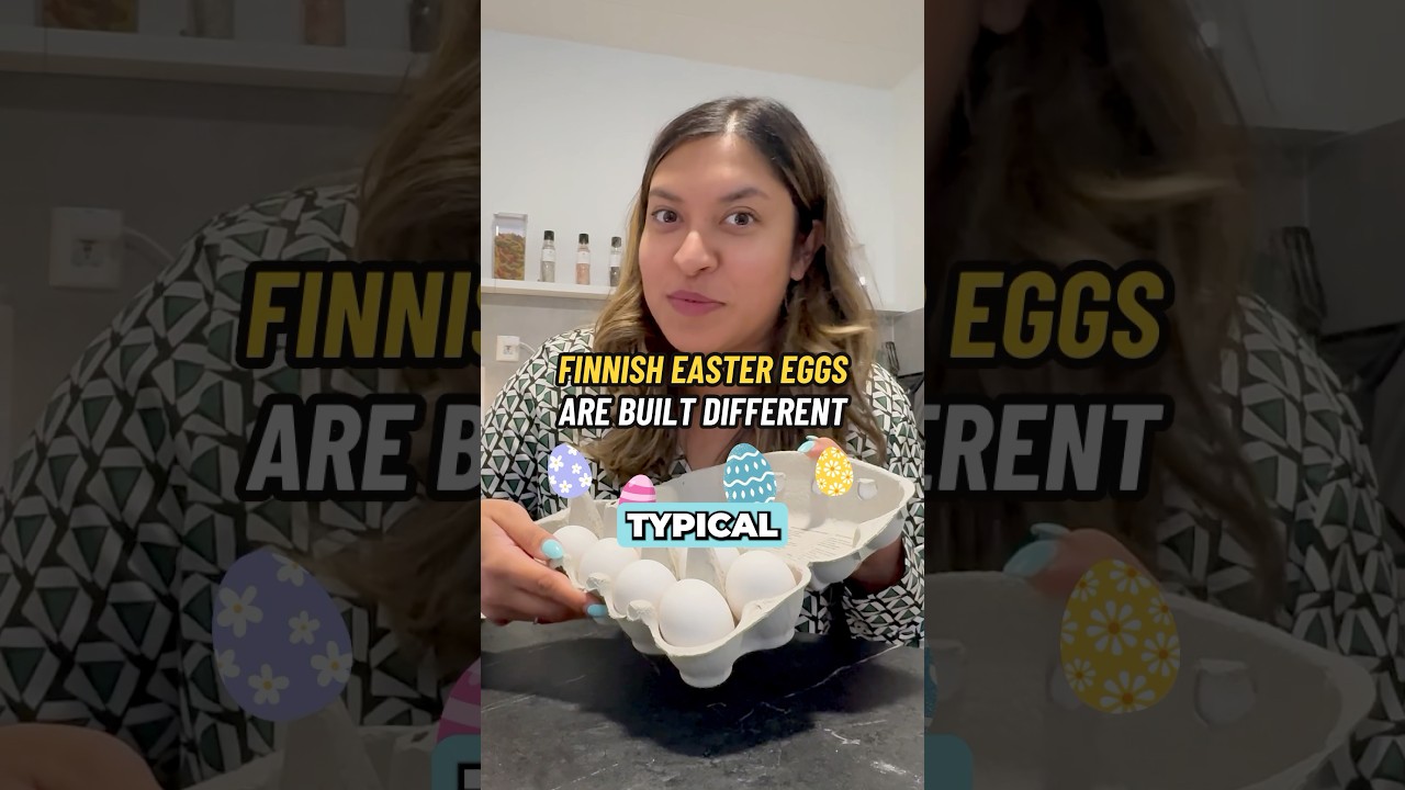 This epic Finnish Easter Egg is SOLID chocolate! #finlandlife #finland #easteregg