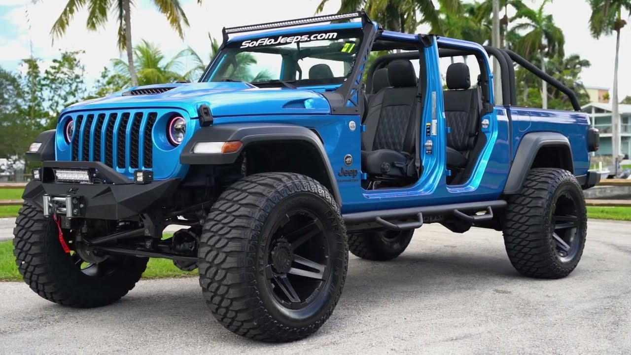 Hydro Blue Jeep gladiator
