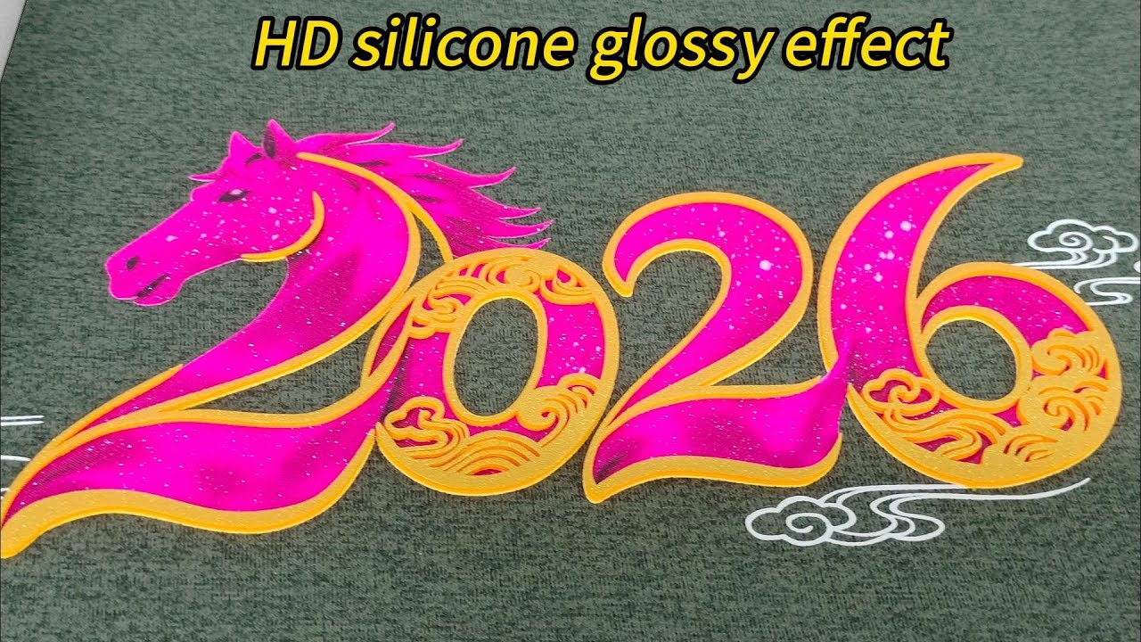 HD silicone glossy effect#silicone #printing