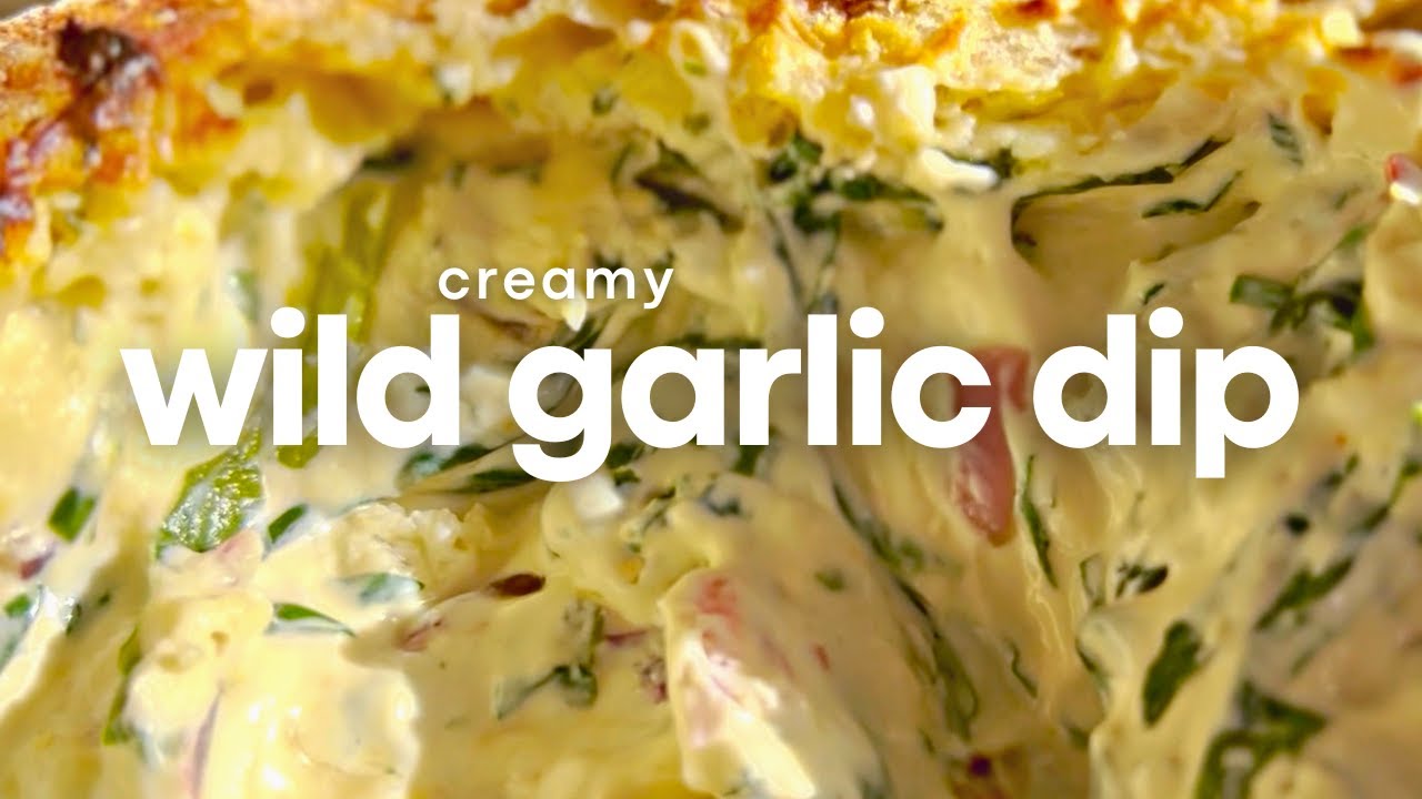 WILD GARLIC RECIPE - cob loaf dip - the best party dip you've ever tasted!