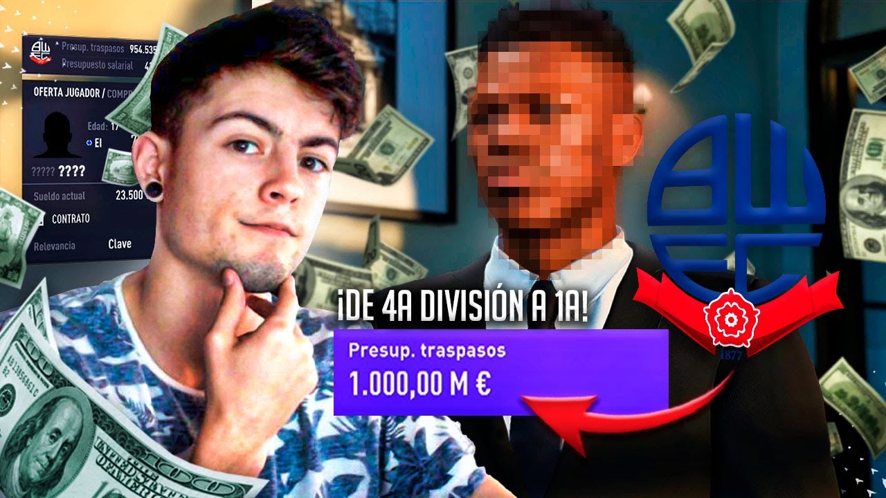 QUE PASA SI LE DAMOS 1000M a un EQUIPO de 4ª DIVISION en MODO CARRERA? 🤑 | De 4ª a 1ª en un VIDEO!