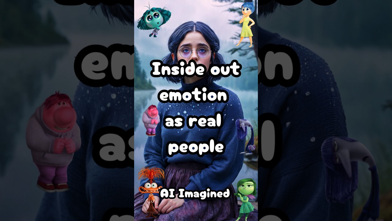 Inside out emotions as real people #insideout #insideout2 #pixar #disney #foryou #viral #creative