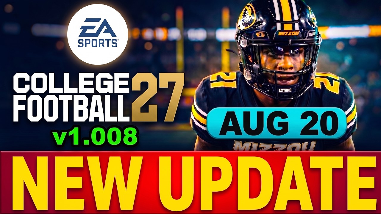 COLLEGE FOOTBALL 27 UPDATE v1.008 - Biggest Fixes, Dynasty Changes & Patch Notes (CFB27 Update)