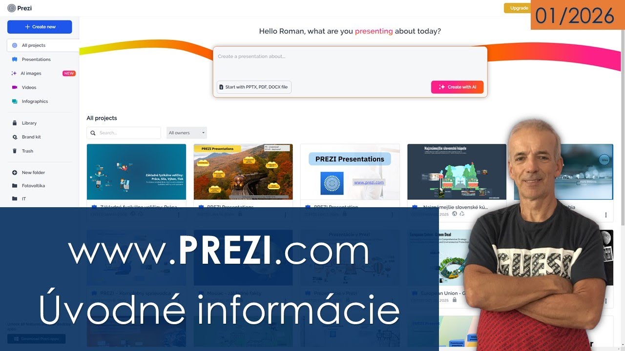 www.PREZI.com - Základné informácie o aplikácii PREZI