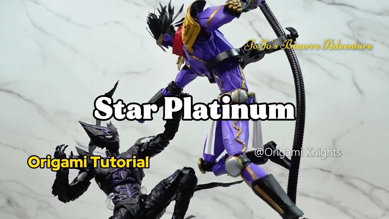 Creating JoJo's star platinum with Paper, the Finished Product is Super Cool#origami