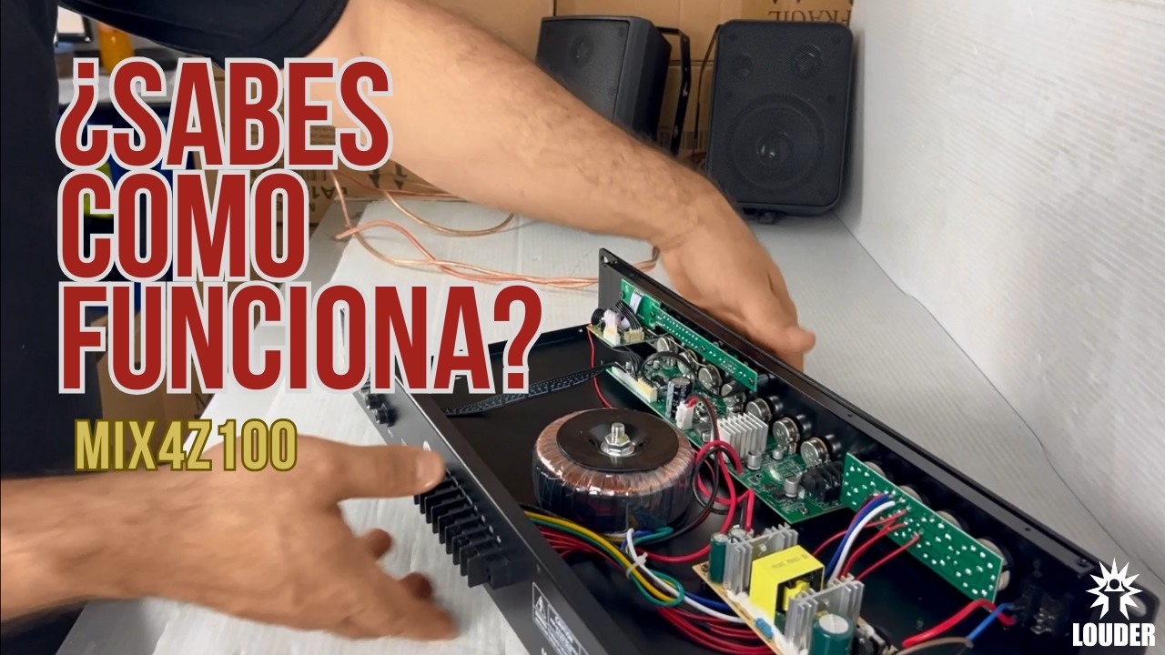 Por dentro y en acción. Así funciona el amplificador ambiental MIX4Z100 Marca: LOUDER #amplificador