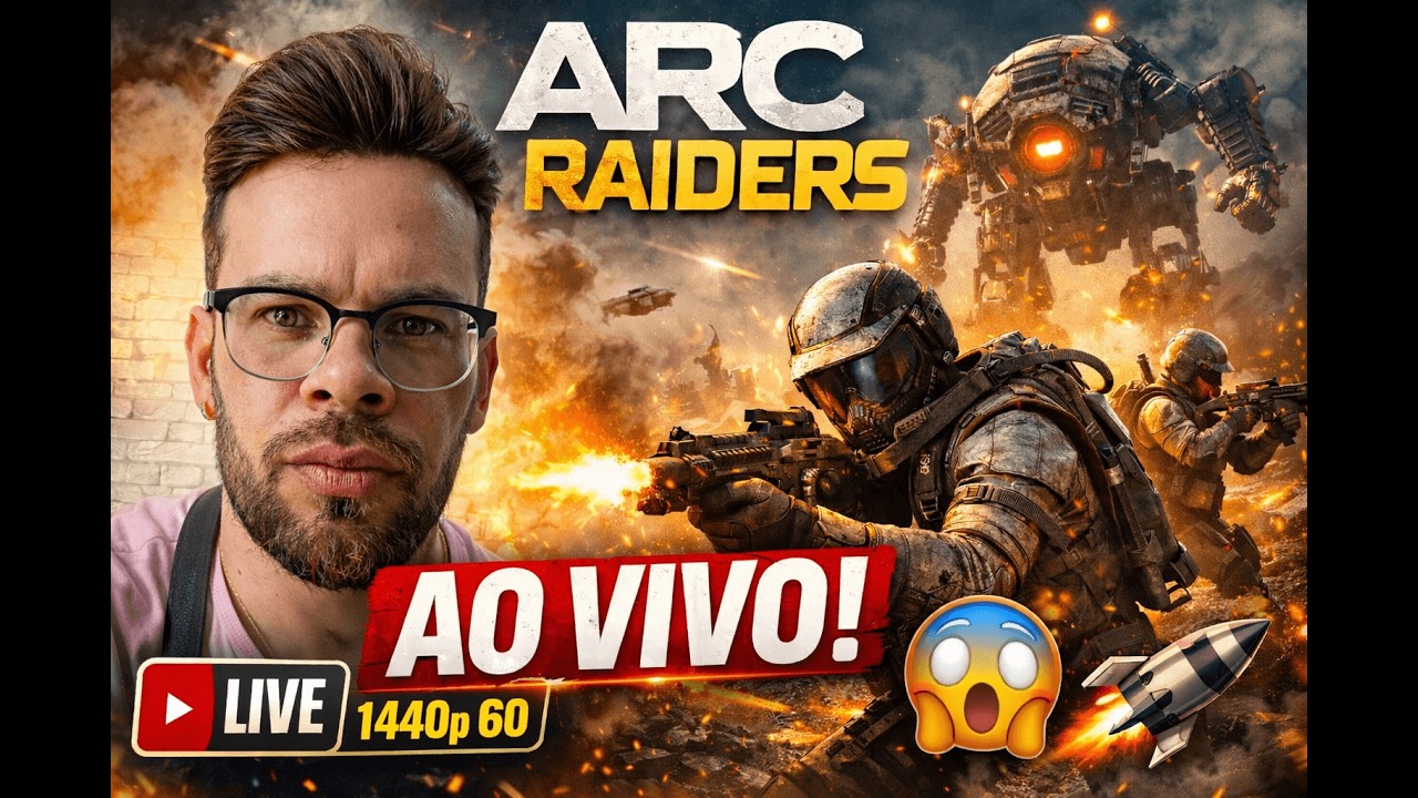 🔴 AO VIVO – ARC RAIDERS INSANO 😱🔥 TESTANDO O NOVO SHOOTER QUE PROMETE DOMINAR 2026!