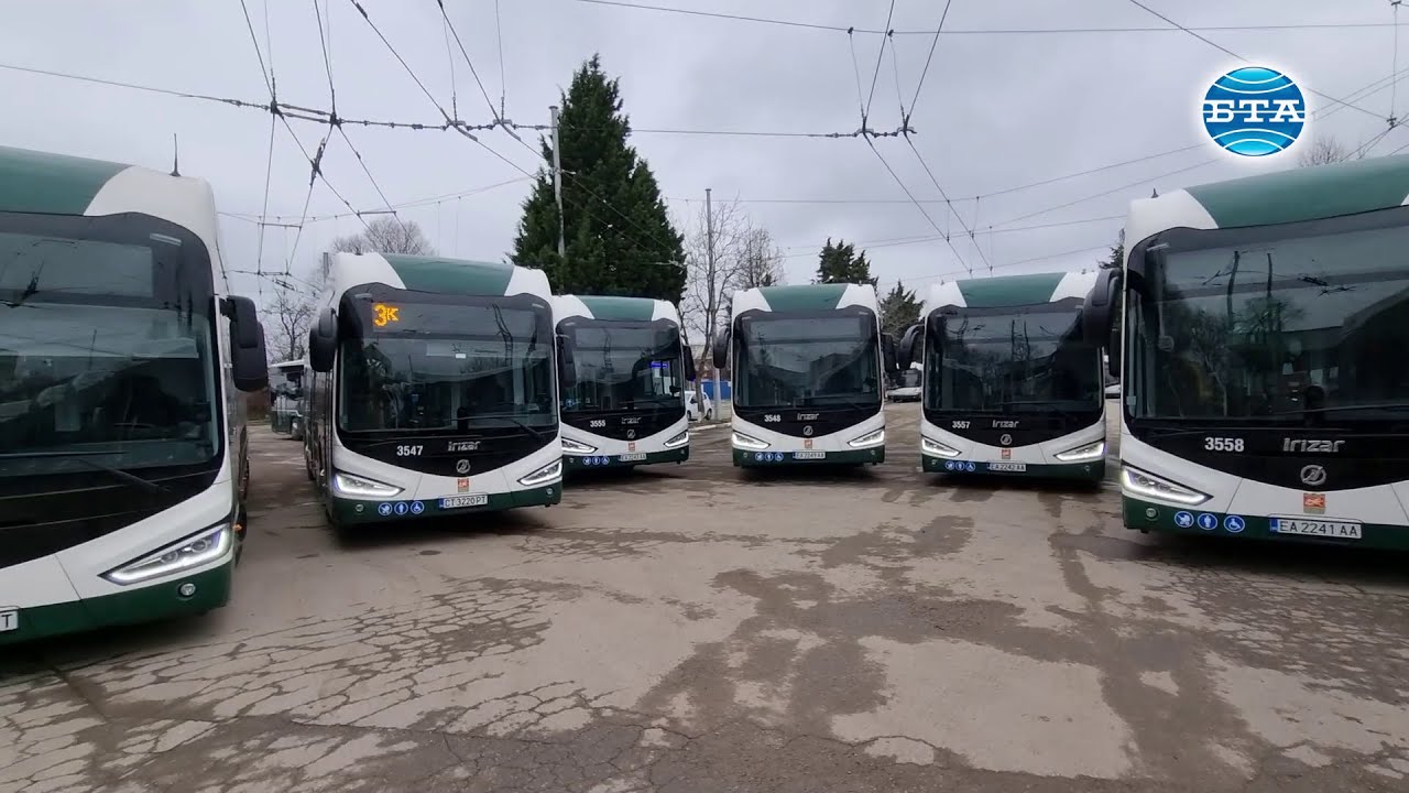 В Ст.Загора представиха първите електробуси, с които ще бъде обновен градският транспорт в града