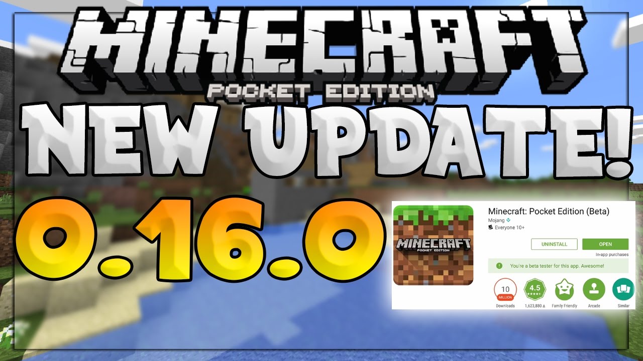 NEW MCPE 0.16.0 UPDATE RELEASED! - New 0.16.0 Official Update - Minecraft PE (Pocket Edition)