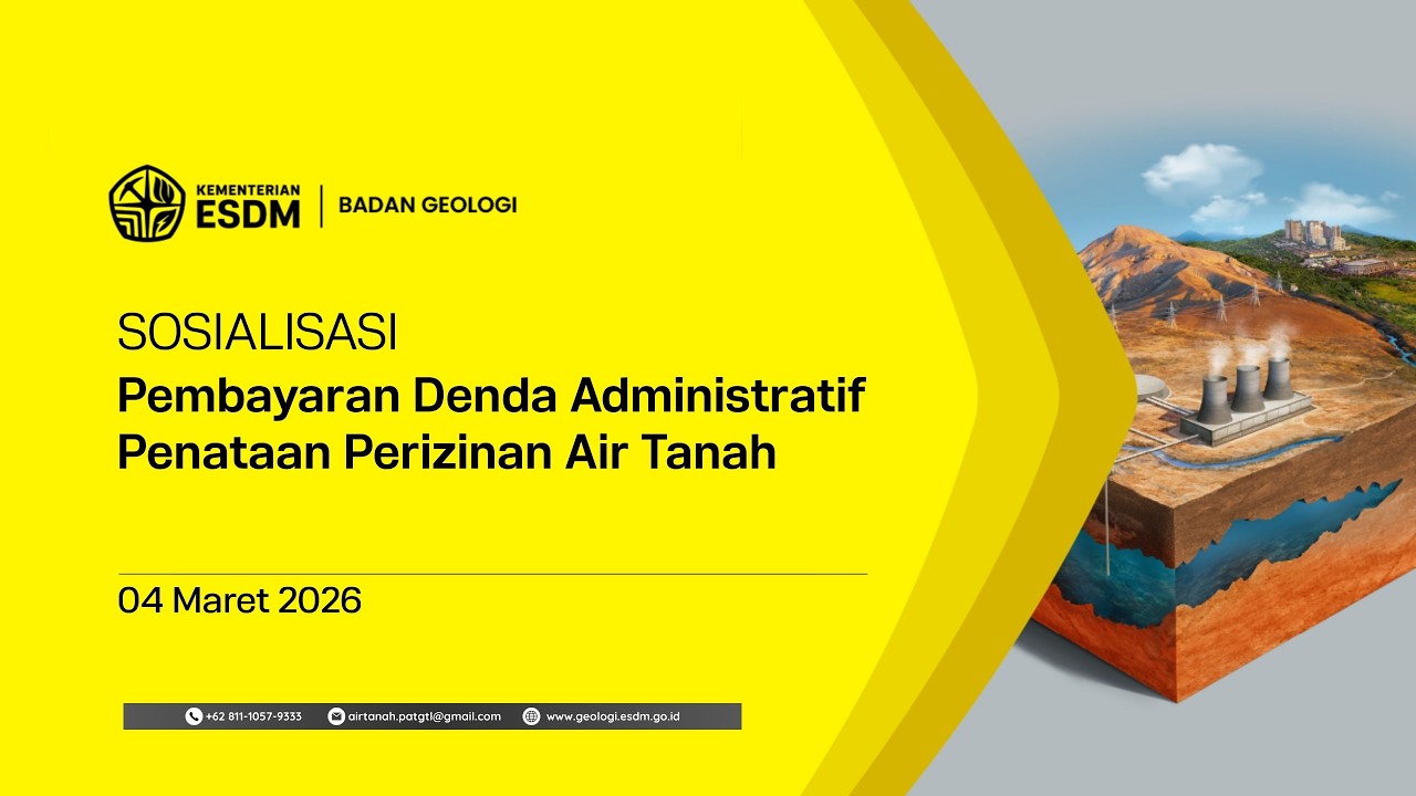 Sosialisasi Pembayaran Denda Administratif Penataan Perizinan Air Tanah