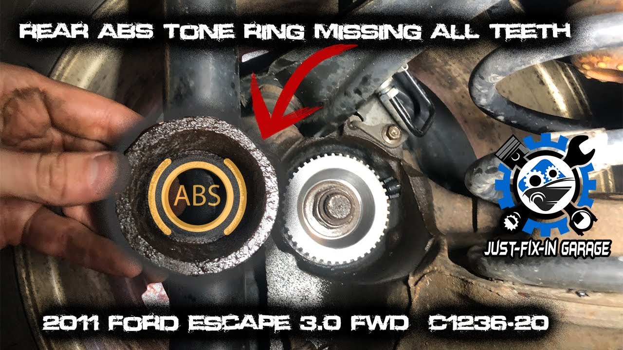 Ford Escape C1236-20  -  2011 Ford Escape FWD  3.0 Rear ABS Sensor Ring Replacement - 30 Minute Fix!