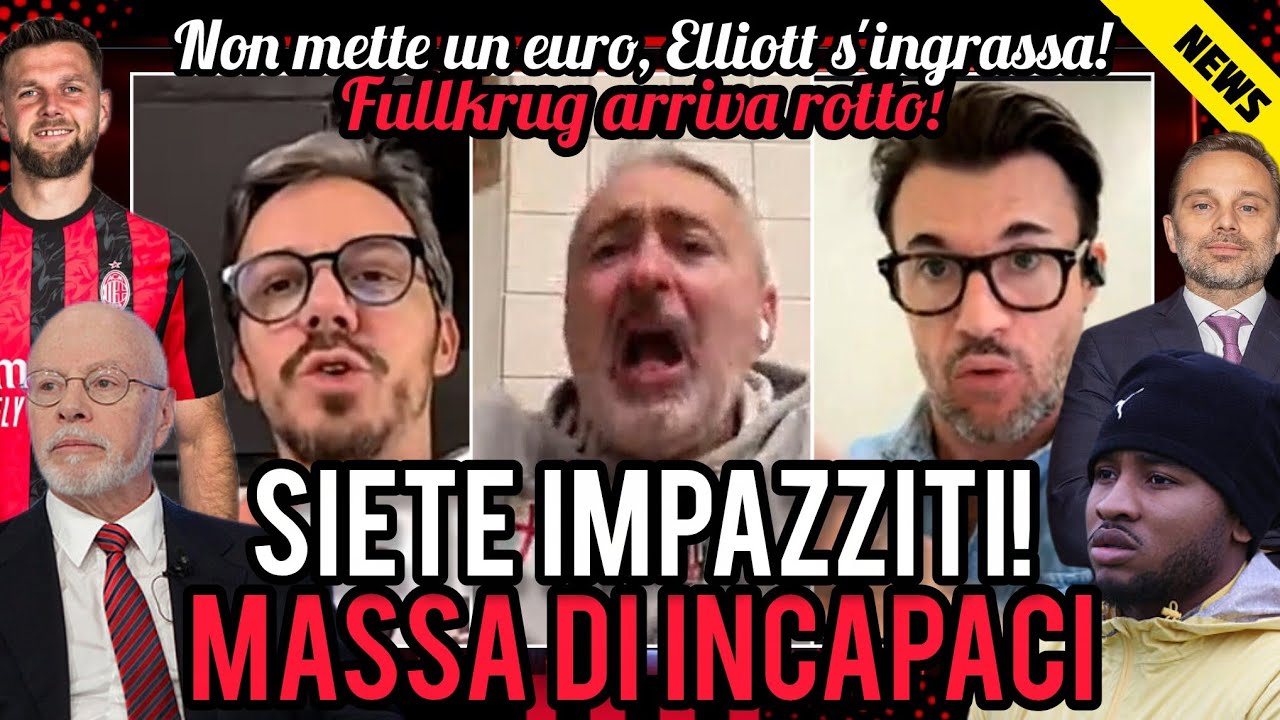 😈SIETE IMPAZZITI😡ELLIOTT S'INGRASSA🚨ARRIVA ROTTO👀VA IN PRESTITO📣NON METTE UN EURO👎MASSA DI INCAPACI 