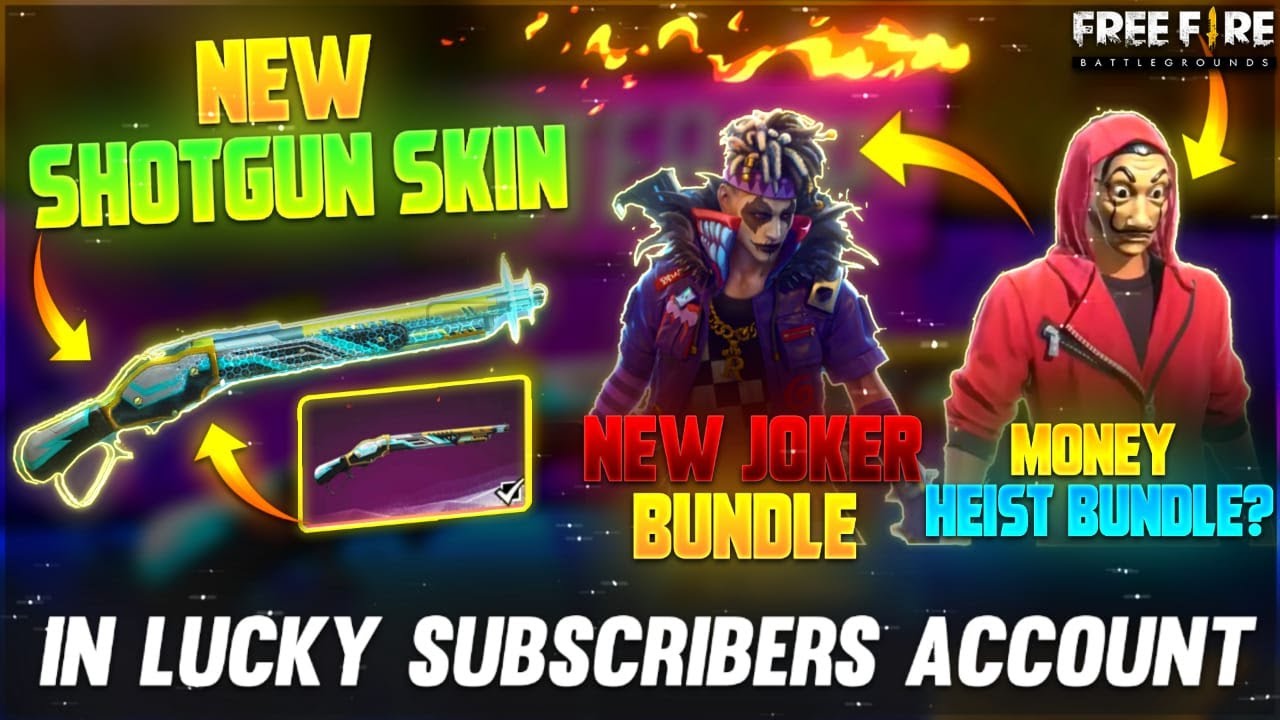 OMG😲 TROPICAL M1887 SKIN IN FIRST SPIN IN MY SUBSCRIBER ACCOUNT - GARENA FREE FIRE