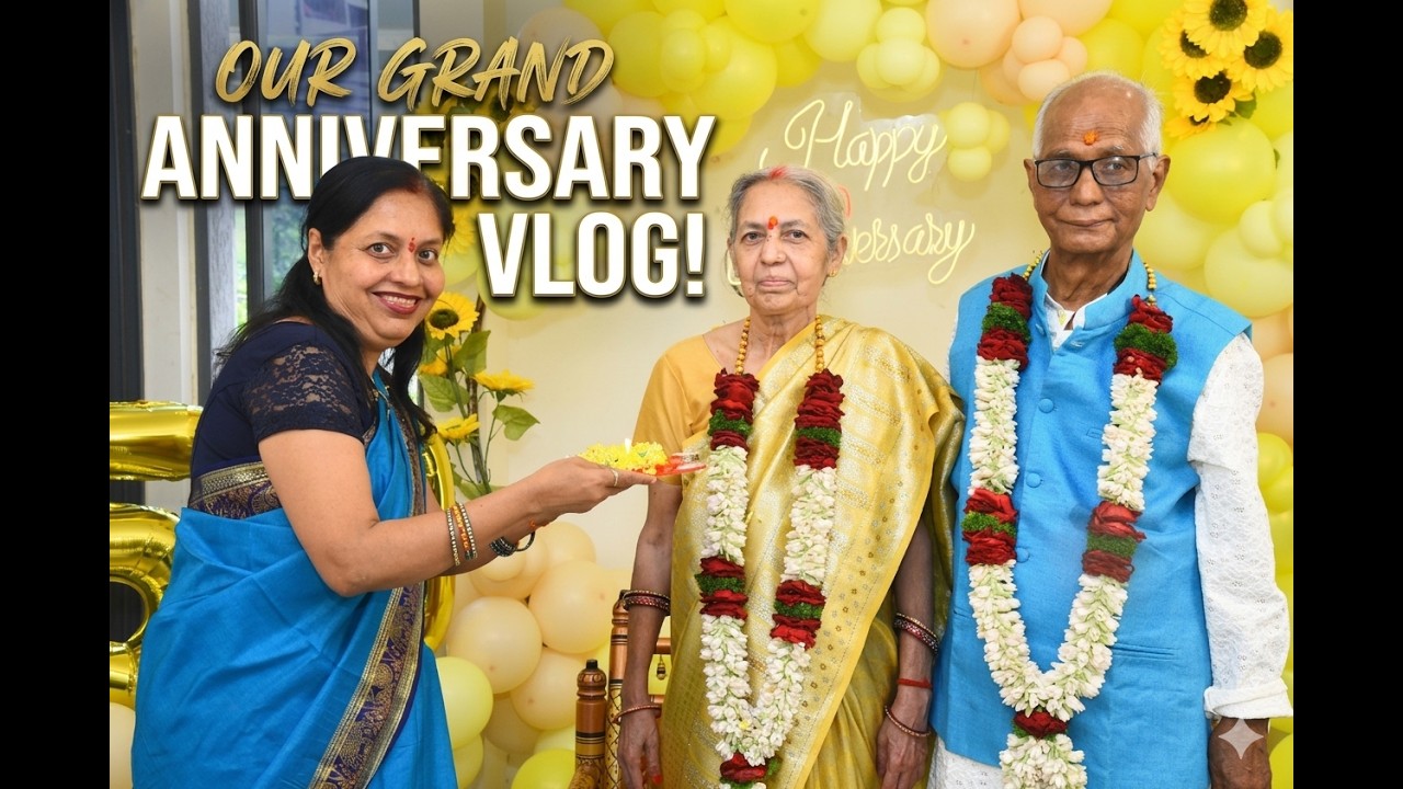 50th Wedding Anniversary in Indian Style | Golden Jubilee Celebration, Puja!❤️🙏#weddinganniversary