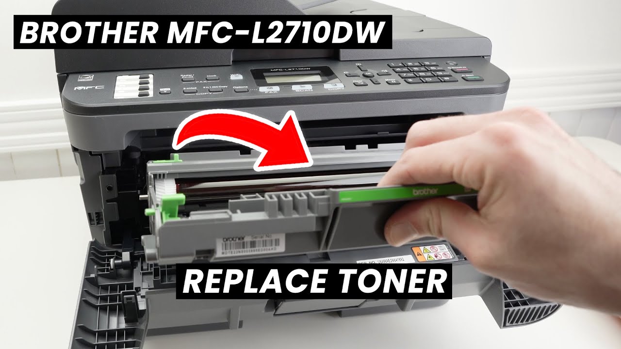 Brother MFC-L2710DW: как заменить тонер