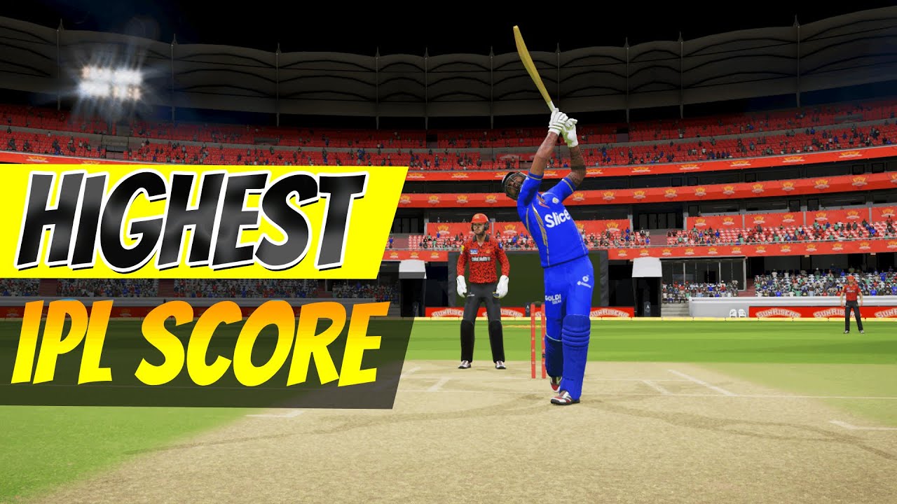 Chasing The HIGHEST IPL Score On The Hardest Difficulty In Cricket 24