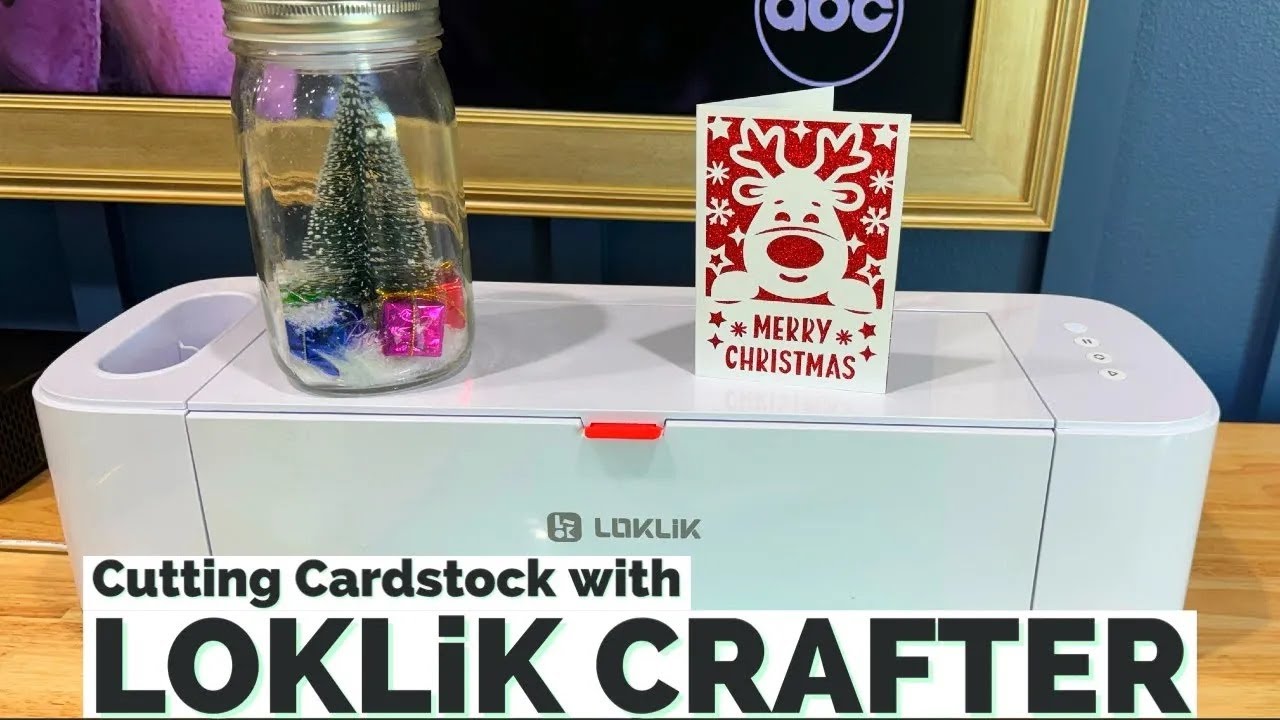 Как резать картон с помощью режущей машины LOKLiK Crafter