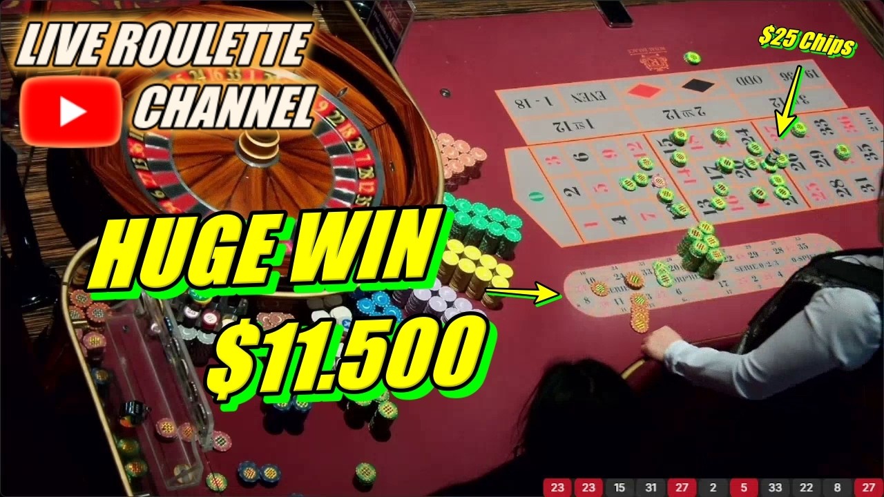 🔴LIVE ROULETTE | 🚨 HUGE WIN 💲11.500 In Real Vegas Casino 🎰 $25 Chips Inside Exclusive ✅ 2026-04-04